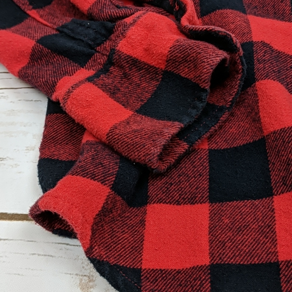 Gap Kids Buffalo Plaid Shirt Boy's M Regular - Picture 3 of 7